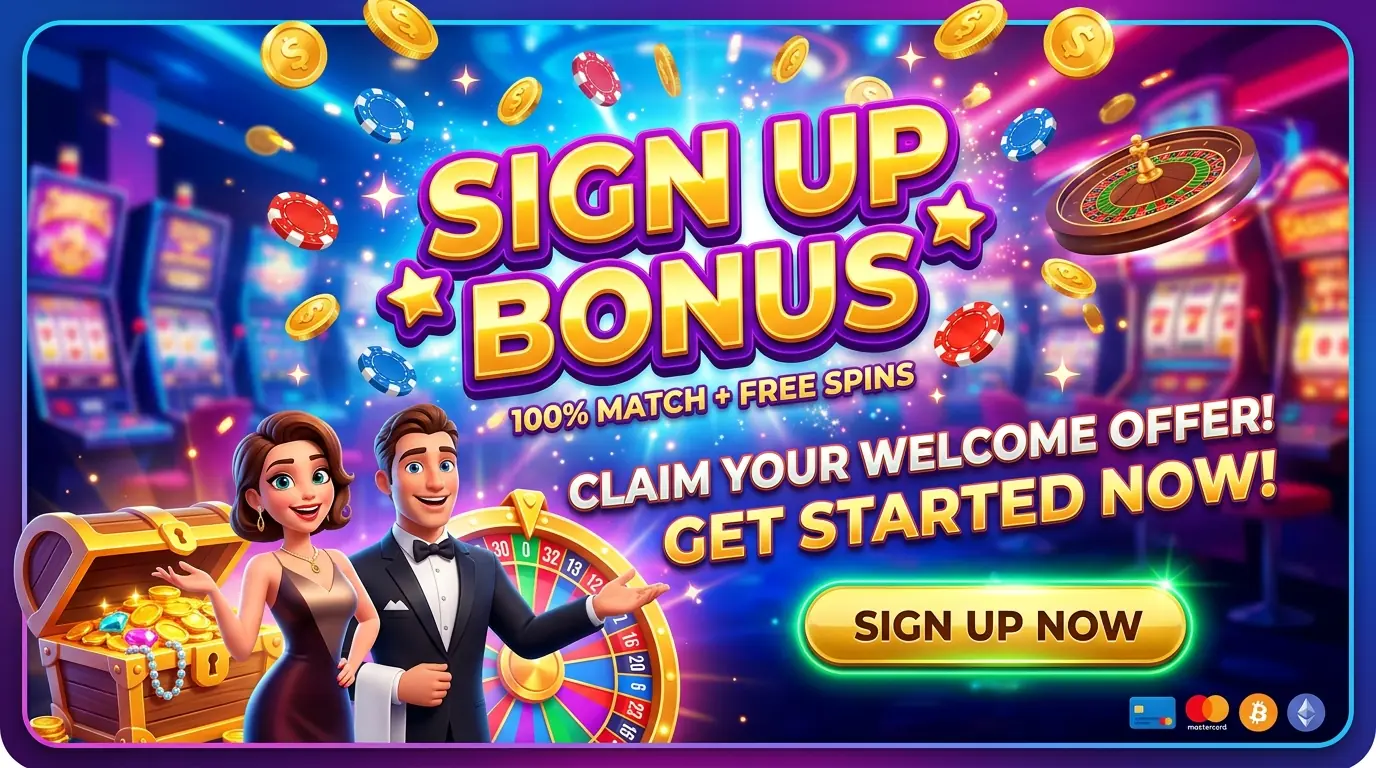 Bonus ved registrering Comeon casino